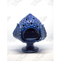 Pumo in ceramica porta candela