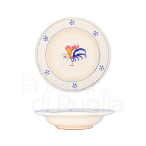Assiette creuse 23cm en terre cuite