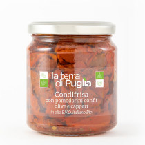 Condifrisa con pomodorini semisecchi in EVO