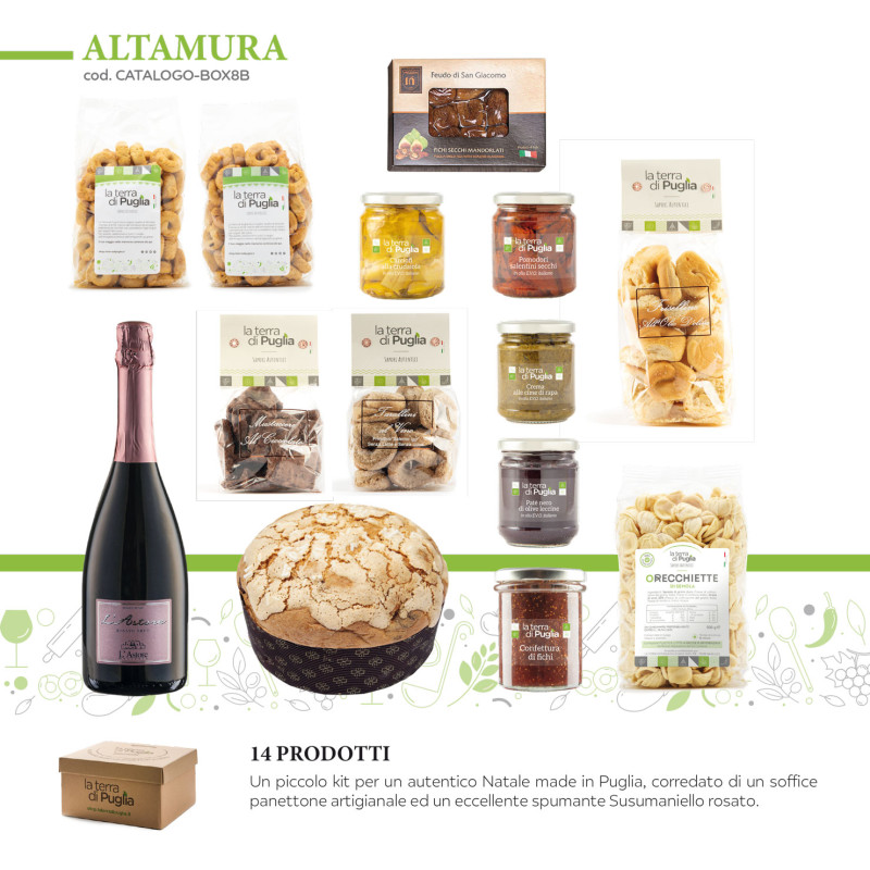 Gift basket with typical Apulian products