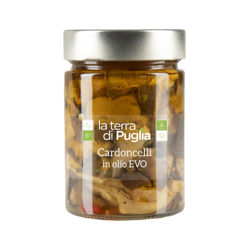 Funghi cardoncelli sott'olio